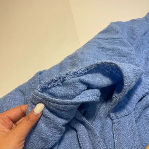 Free People Free-Est Sun-Drenched Overalls Jumpsuit Wide-Leg Slouchy XS Bohemian - Picture 12 of 13